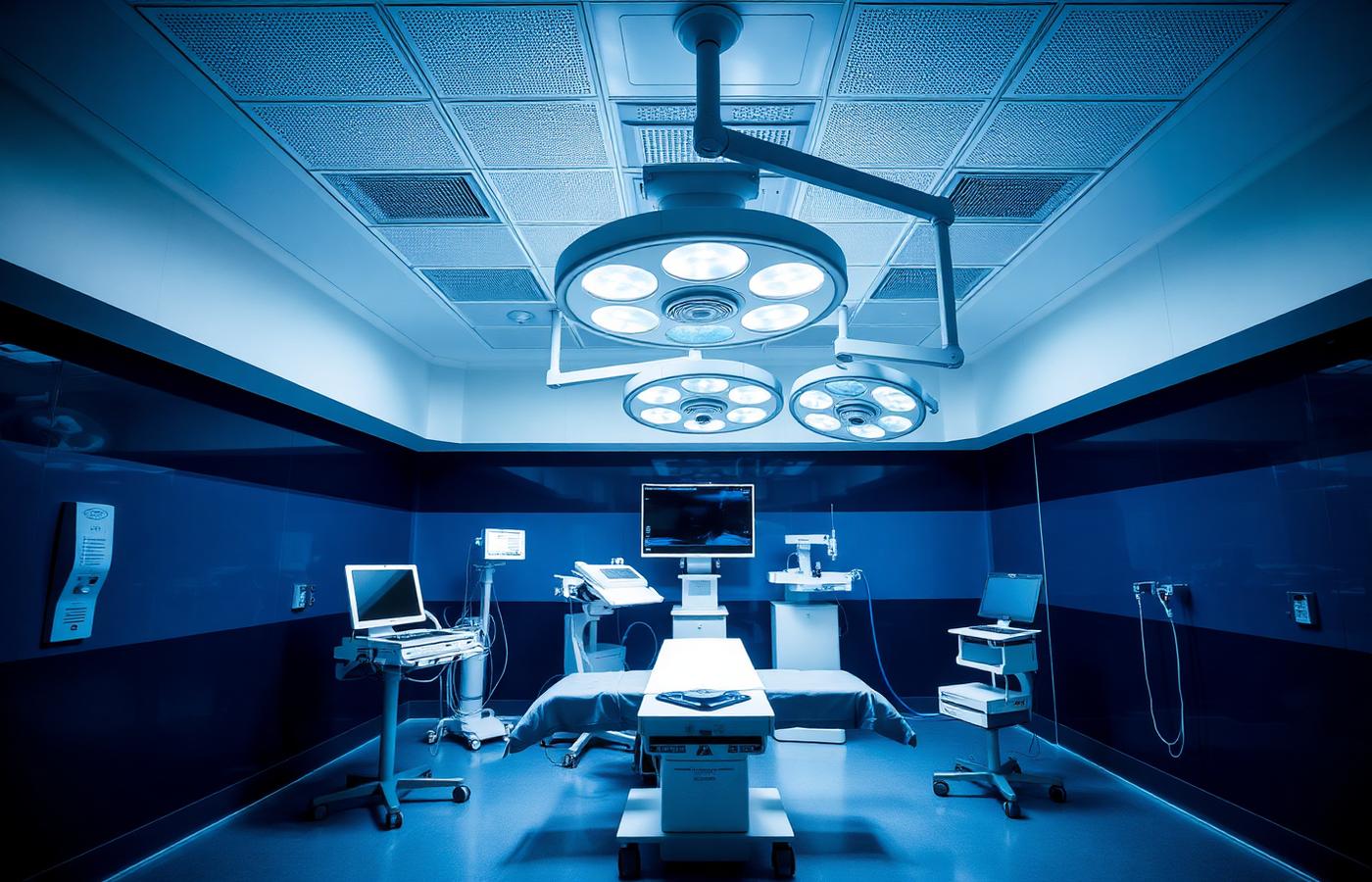 Modern operating room interior